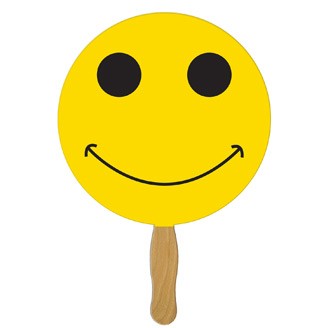BF-39 - Smiley Face Hand Fan