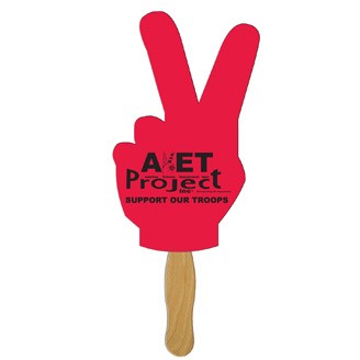 BF-54 - Peace Sign Hand Fan