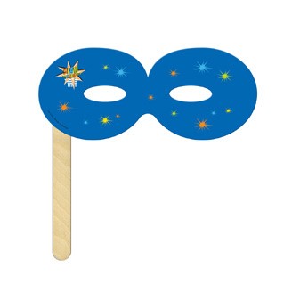 DMKF-1 - Round Mask on a Stick Printed Full Color