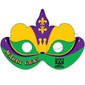 DM-23 - Mardi Gras Mask Full Color