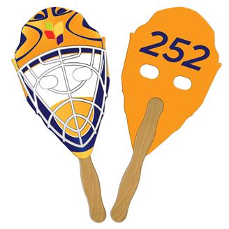 LFA-46 - Hockey Mask Auction Hand Fan Full Color