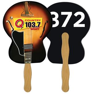 LFA-80 - Guitar Auction Hand Fan Full Color