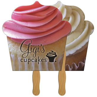 LF-148 - Cupcake Hand Fan Full Color (2 Sides)
