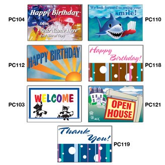 PC401 - 4" x 6" Stock Post Cards