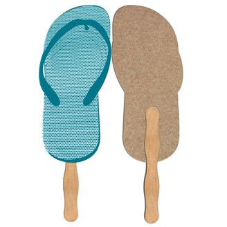 RS-100 - Flip Flop Recycled Hand Fan