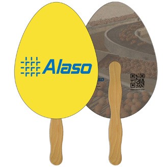 RS-104 - Egg Recycled Hand Fan