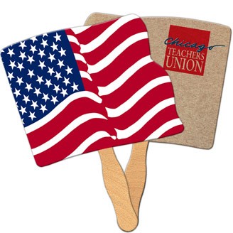 RS-8 - Flag Recycled Hand Fan