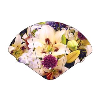 WEF-805 - Lily Bouquet Inspirational Expandable Hand Fan Full Color Stock Graphic
