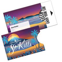 Open Thumb Gift Card Holder Sleeve Printed Full Color