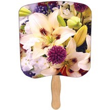 Lilly Bouquet Hand Fan Stock Graphic