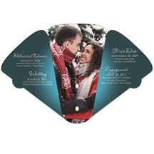 Large 4 Part Expandable Hand Fan Full Color Stock Graphic